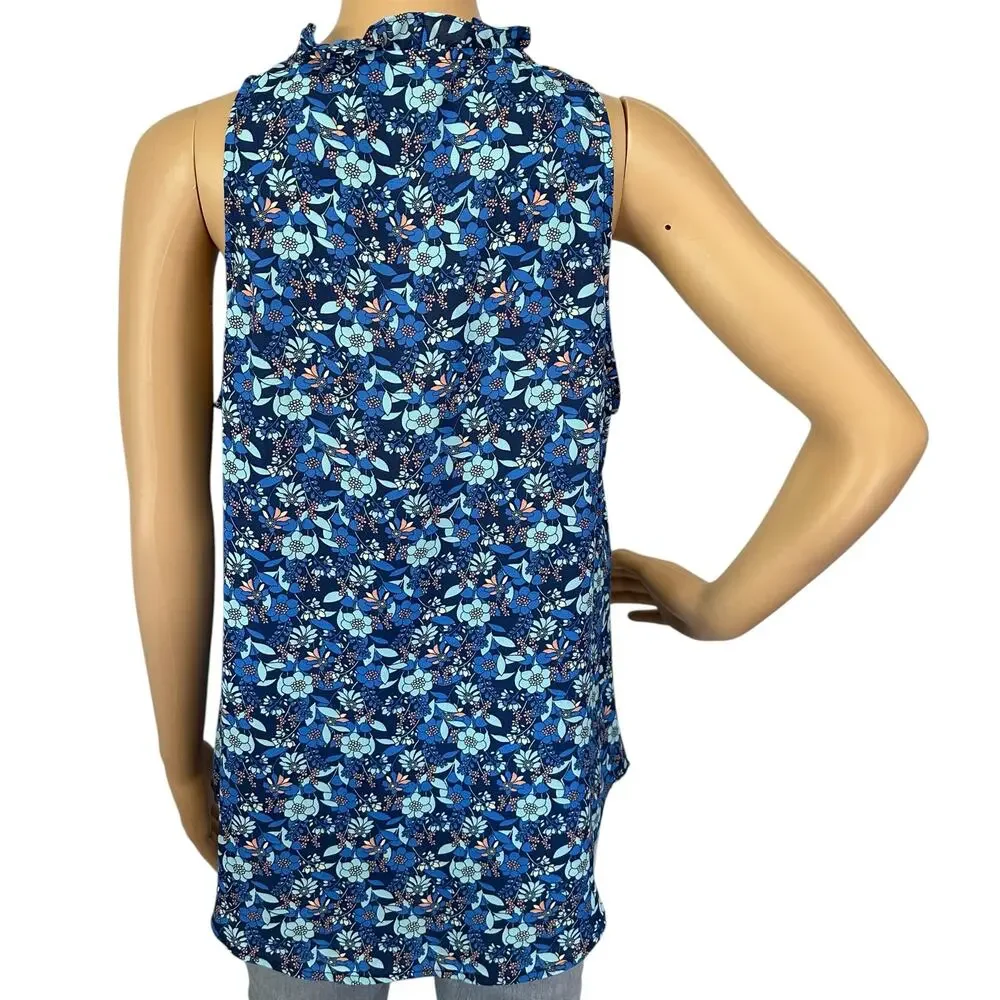 Cabi Take Two Top Blue Lagoon Floral 4349 Size M - Picture 6 of 11